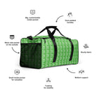 Mantis Green / White FG Blocked Duffle Bag - FleekGoddess