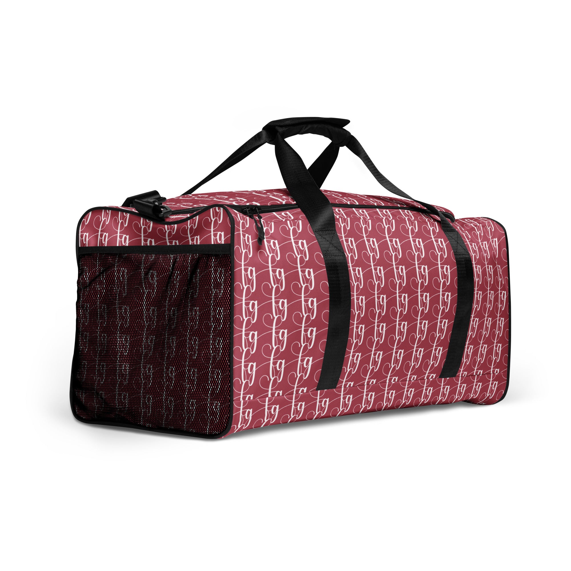 Hippie Pink / White FG Blocked Duffle Bag - FleekGoddess