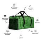 Mantis Green / Black FG Blocked Duffle bag - FleekGoddess