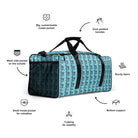 Blizzard Blue / Black FG Blocked Duffle Bag - FleekGoddess