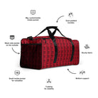 Red / Black FG Blocked Duffle Bag - FleekGoddess