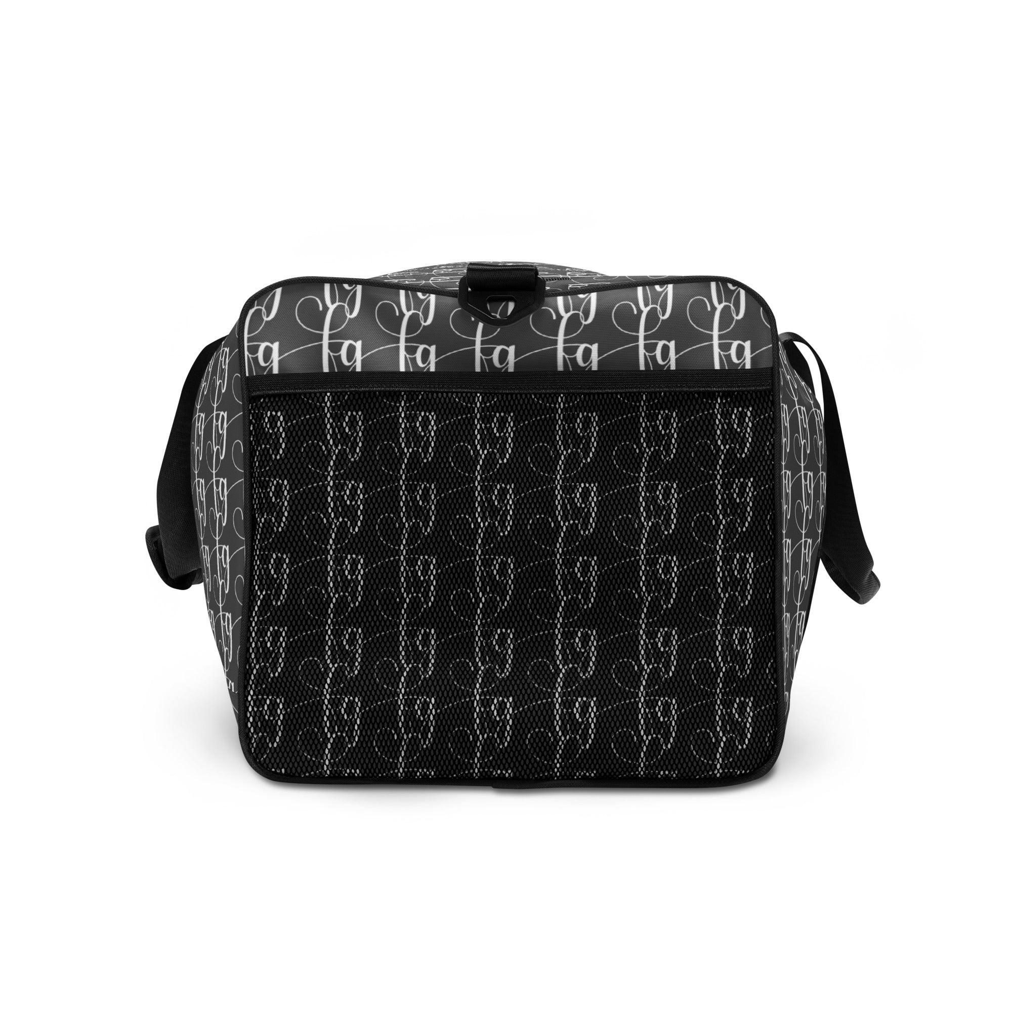 Gray / White FG Blocked Duffle bag - FleekGoddess