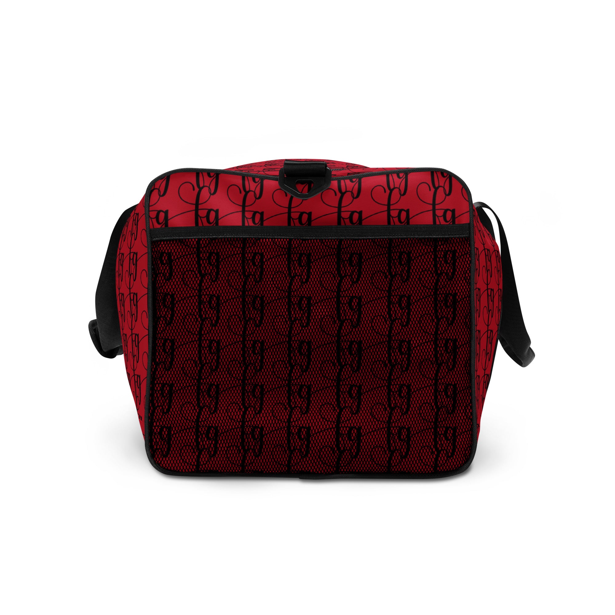 Red / Black FG Blocked Duffle Bag - FleekGoddess