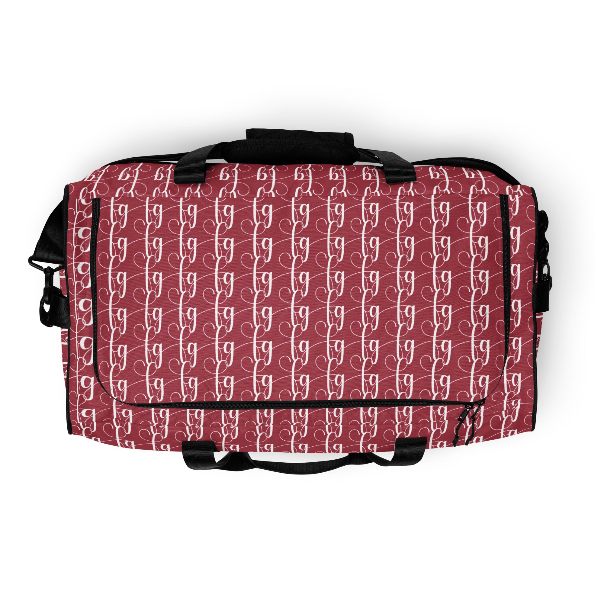 Hippie Pink / White FG Blocked Duffle Bag - FleekGoddess