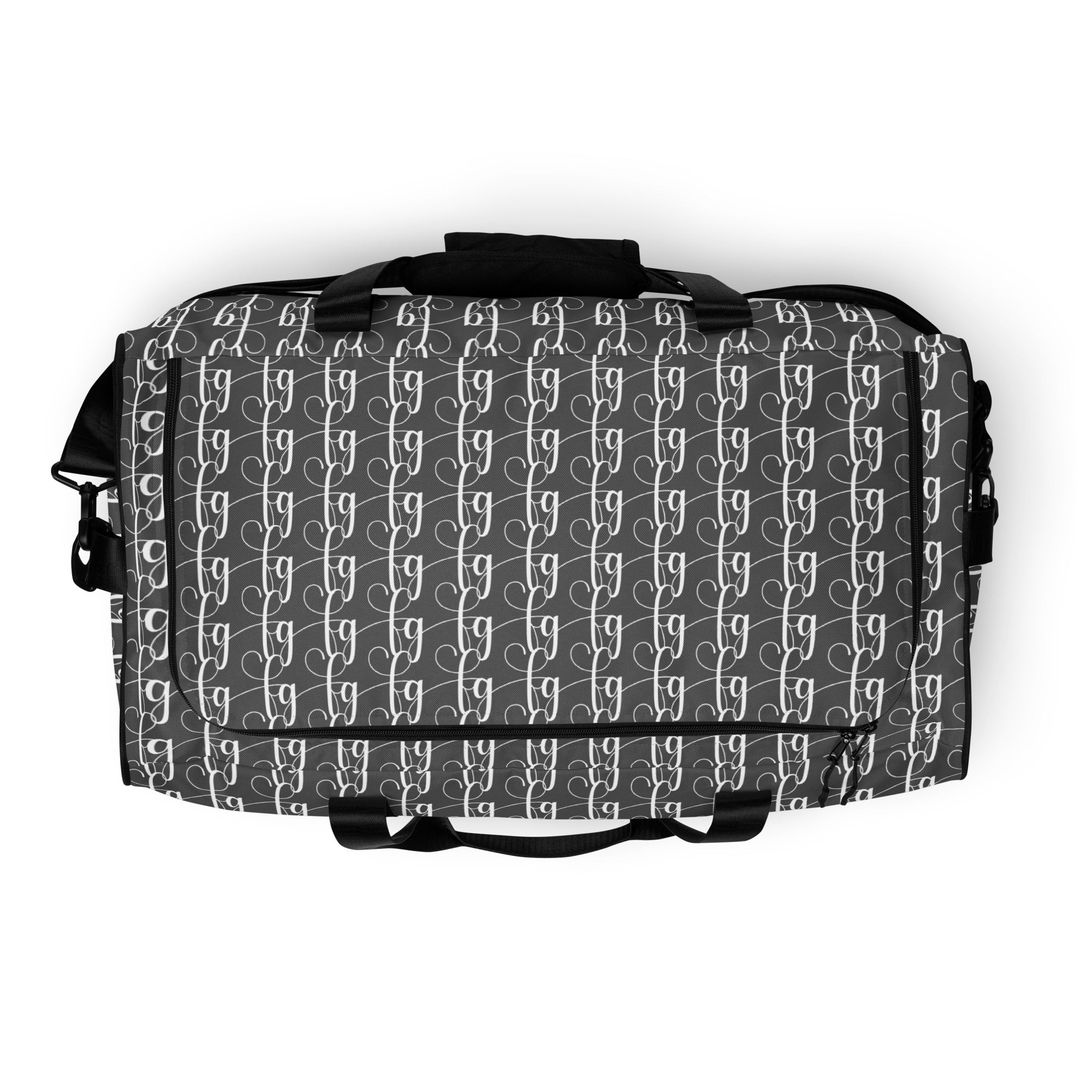 Gray / White FG Blocked Duffle bag - FleekGoddess