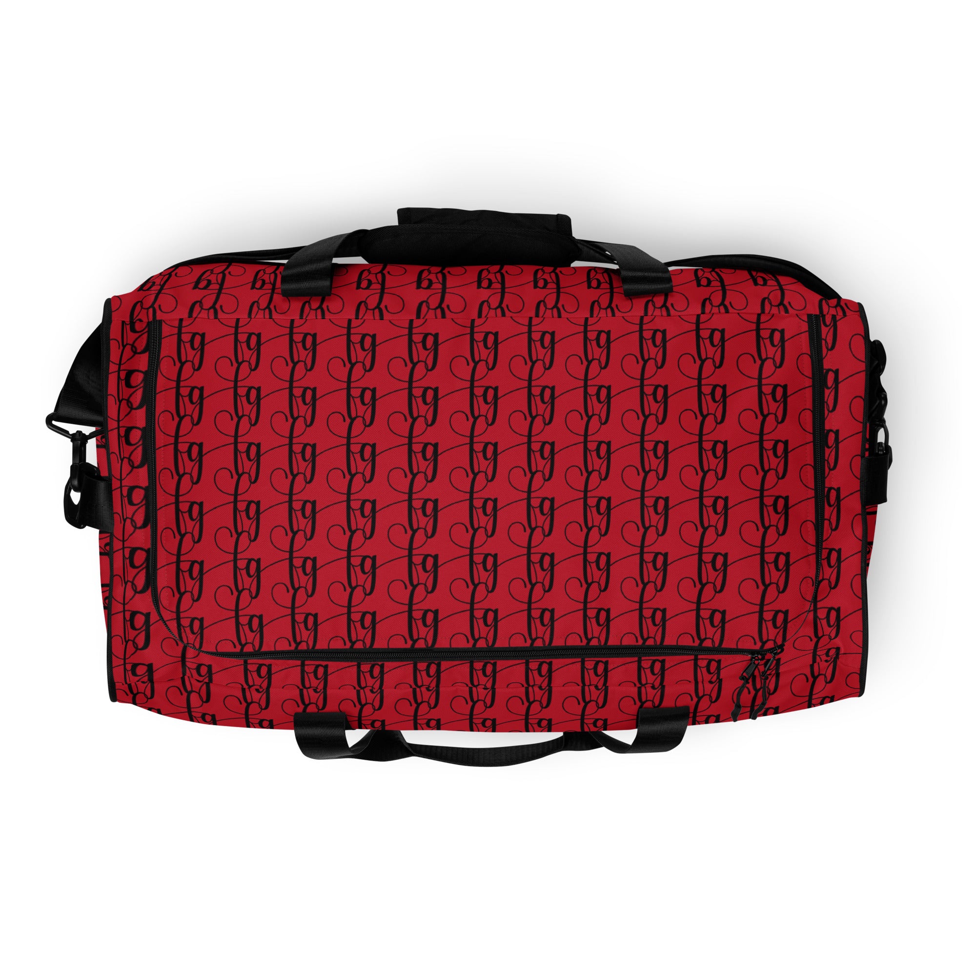 Red / Black FG Blocked Duffle Bag - FleekGoddess