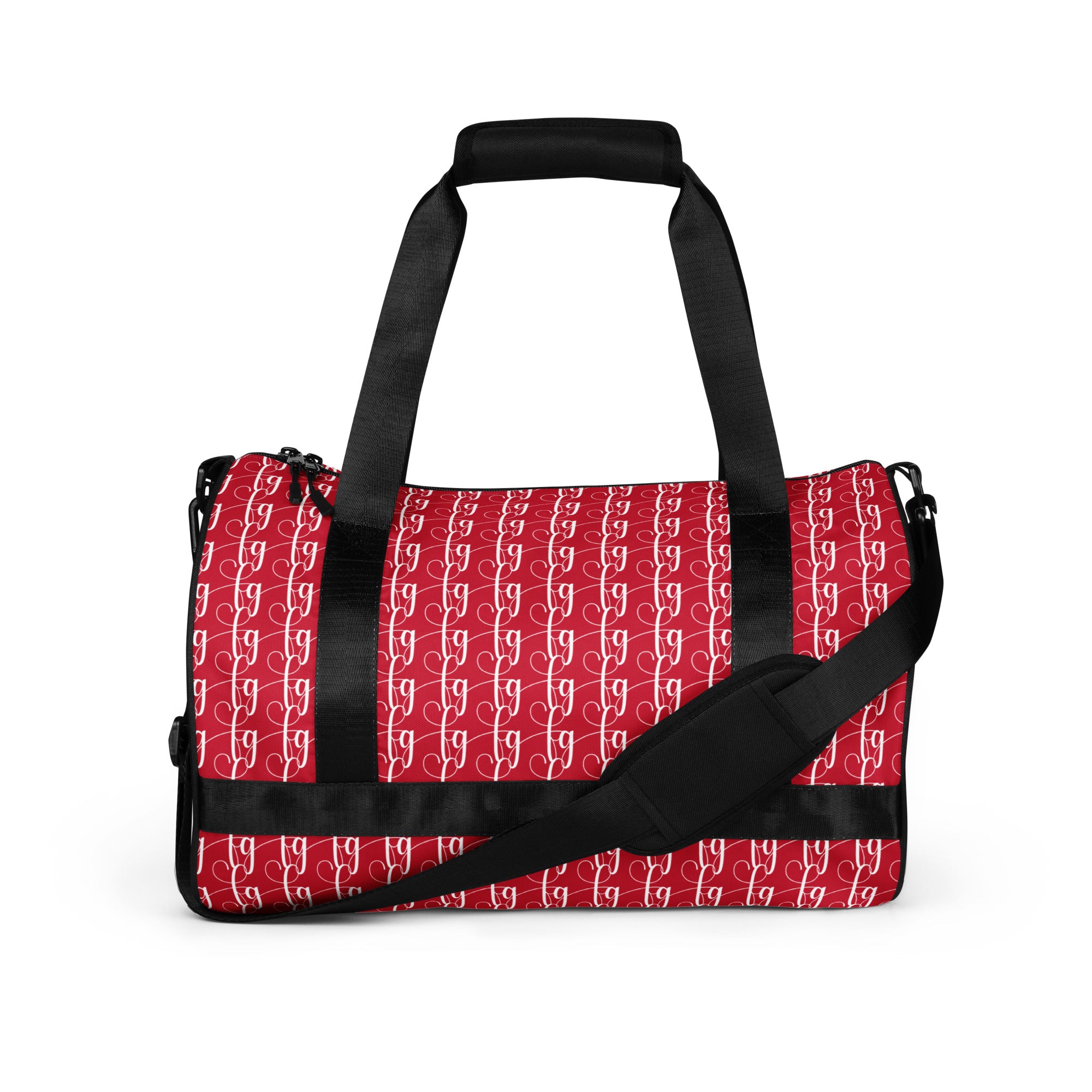 Red / White FG Blocked Gym Bag - FleekGoddess