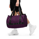 Tyrian Purple / Black FG Blocked Gym Bag - FleekGoddess