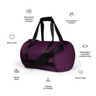 Tyrian Purple / Black FG Blocked Gym Bag - FleekGoddess