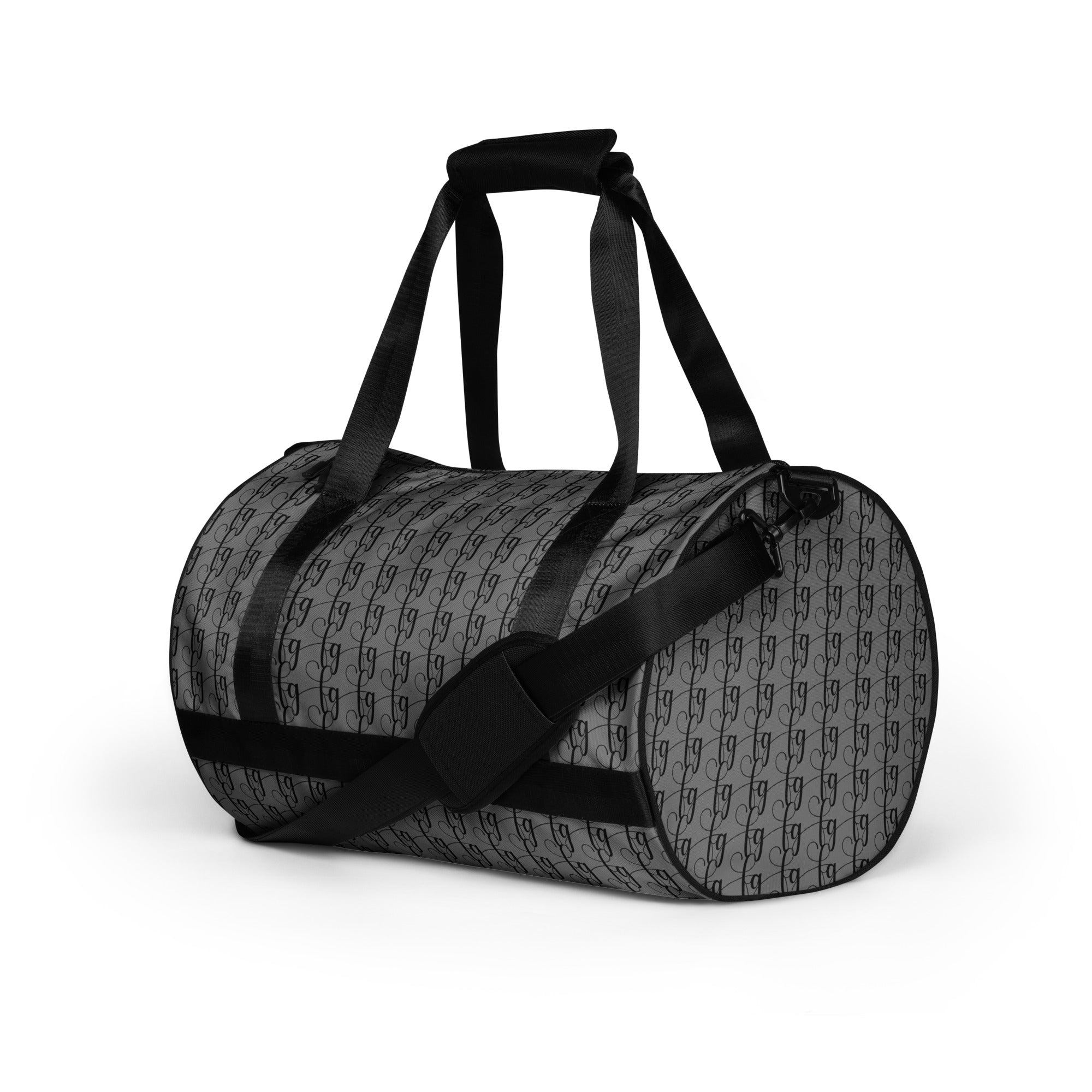 Gray / Black FG Blocked Gym Bag - FleekGoddess