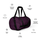 Tyrian Purple / Black FG Blocked Gym Bag - FleekGoddess