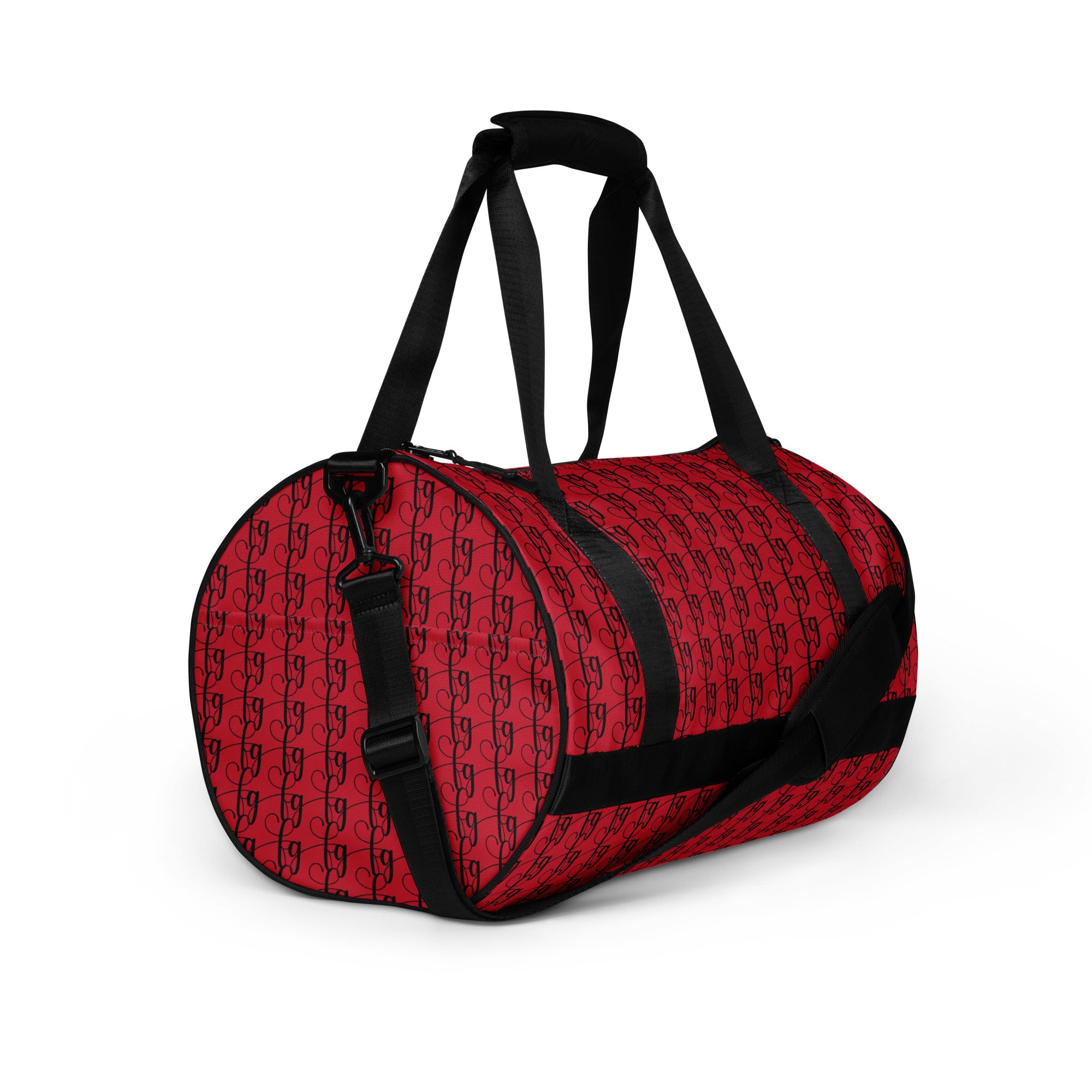 Red / Black FG Blocked Gym Bag - FleekGoddess