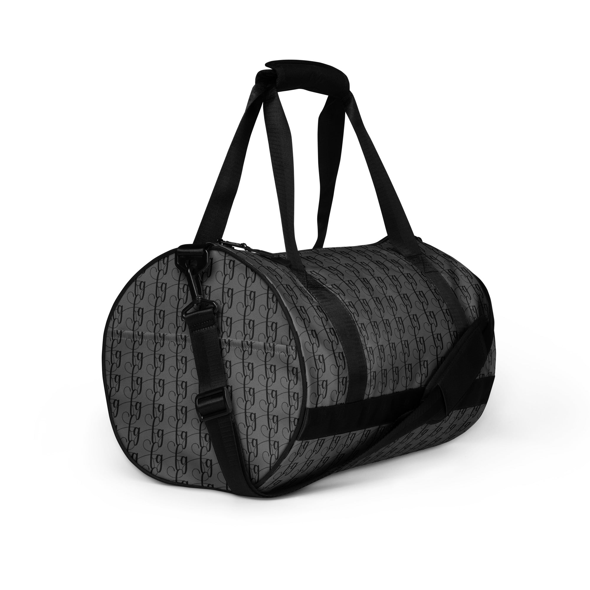 Gray / Black FG Blocked Gym Bag - FleekGoddess