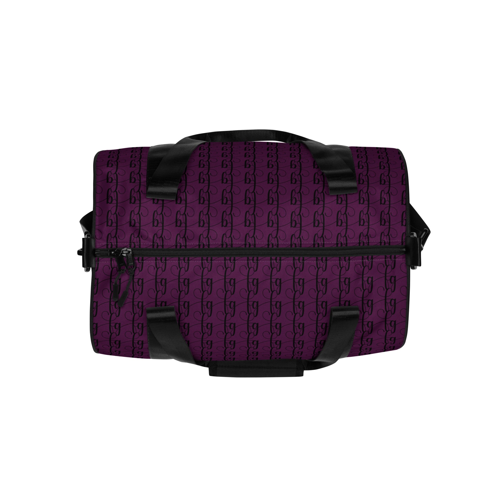 Tyrian Purple / Black FG Blocked Gym Bag - FleekGoddess