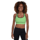 Mantis Green FG Blocked Padded Sports Bra - FleekGoddess