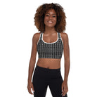 Black / White FG Blocked Padded Sports Bra - FleekGoddess