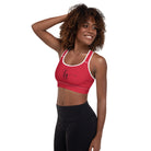 Red / Black FG Padded Sports Bra - FleekGoddess