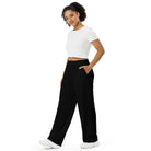 Black / White FG Wide-Leg Pants - FleekGoddess