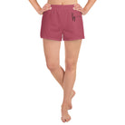 Hippie Pink / Black FG Athletic Shorts - FleekGoddess