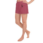 Hippie Pink / Black FG Athletic Shorts - FleekGoddess