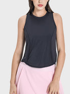 YogaFlex Round Neck Active Tank - FleekGoddess