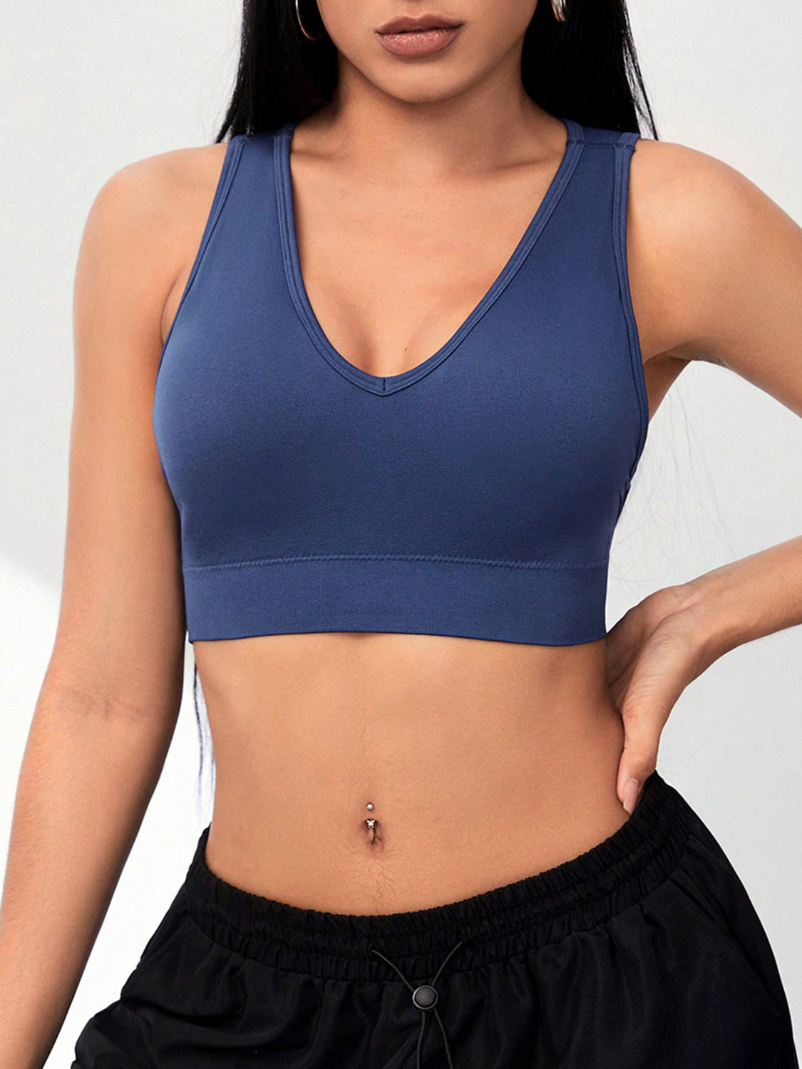 YogaFlex Backless Scoop Neck Active Bra - FleekGoddess