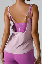 YogaFlex Crisscross Round Neck Active Tank - FleekGoddess