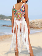 FleekGoddess Fringe Spaghetti Strap Cover-Up - FleekGoddess