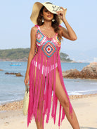 FleekGoddess Fringe Spaghetti Strap Cover-Up - FleekGoddess