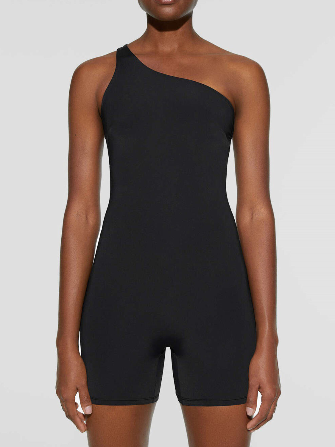 TrainTech Single Shoulder Active Romper - FleekGoddess