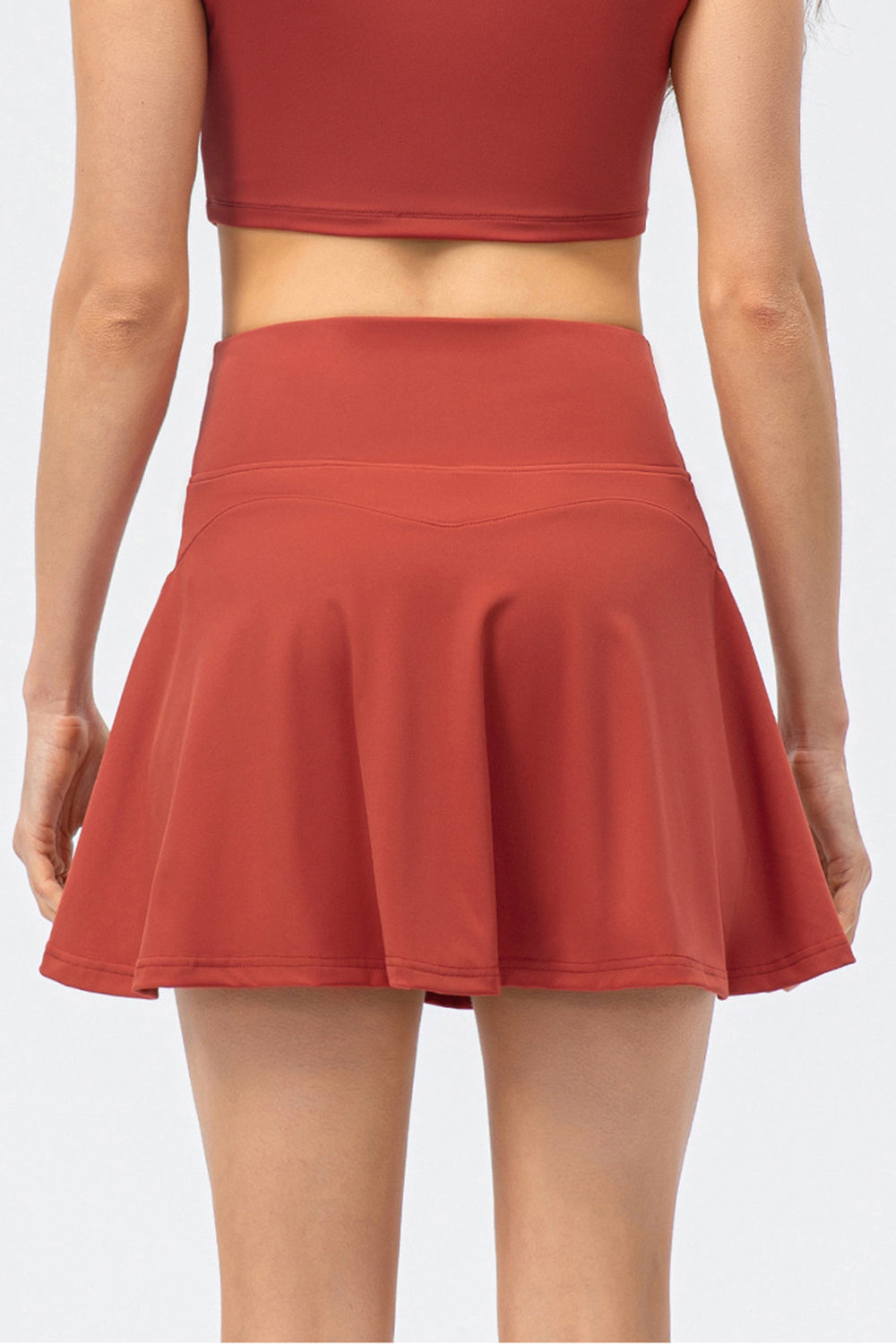 TrainTech High Waist Wide Waistband Active Skirt - FleekGoddess