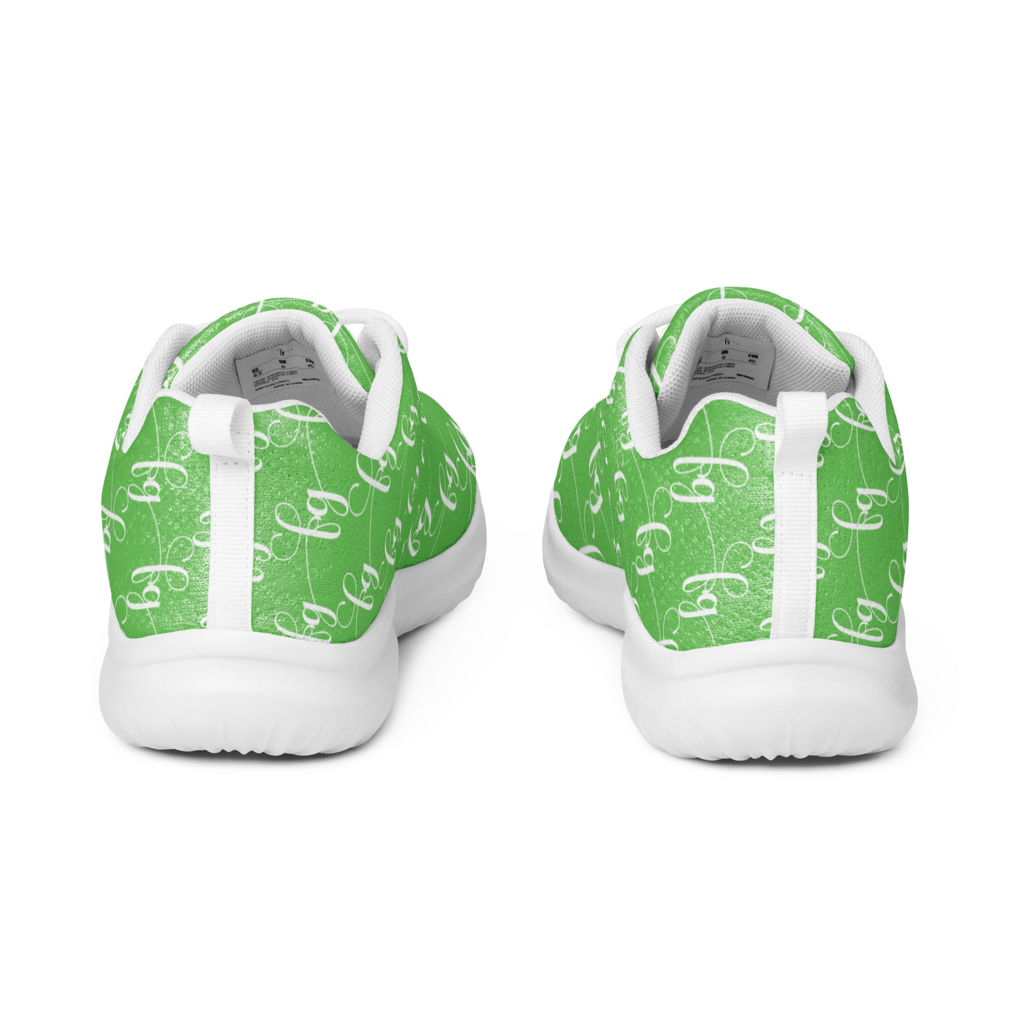 Mantis Green / White athletic shoes - FleekGoddess