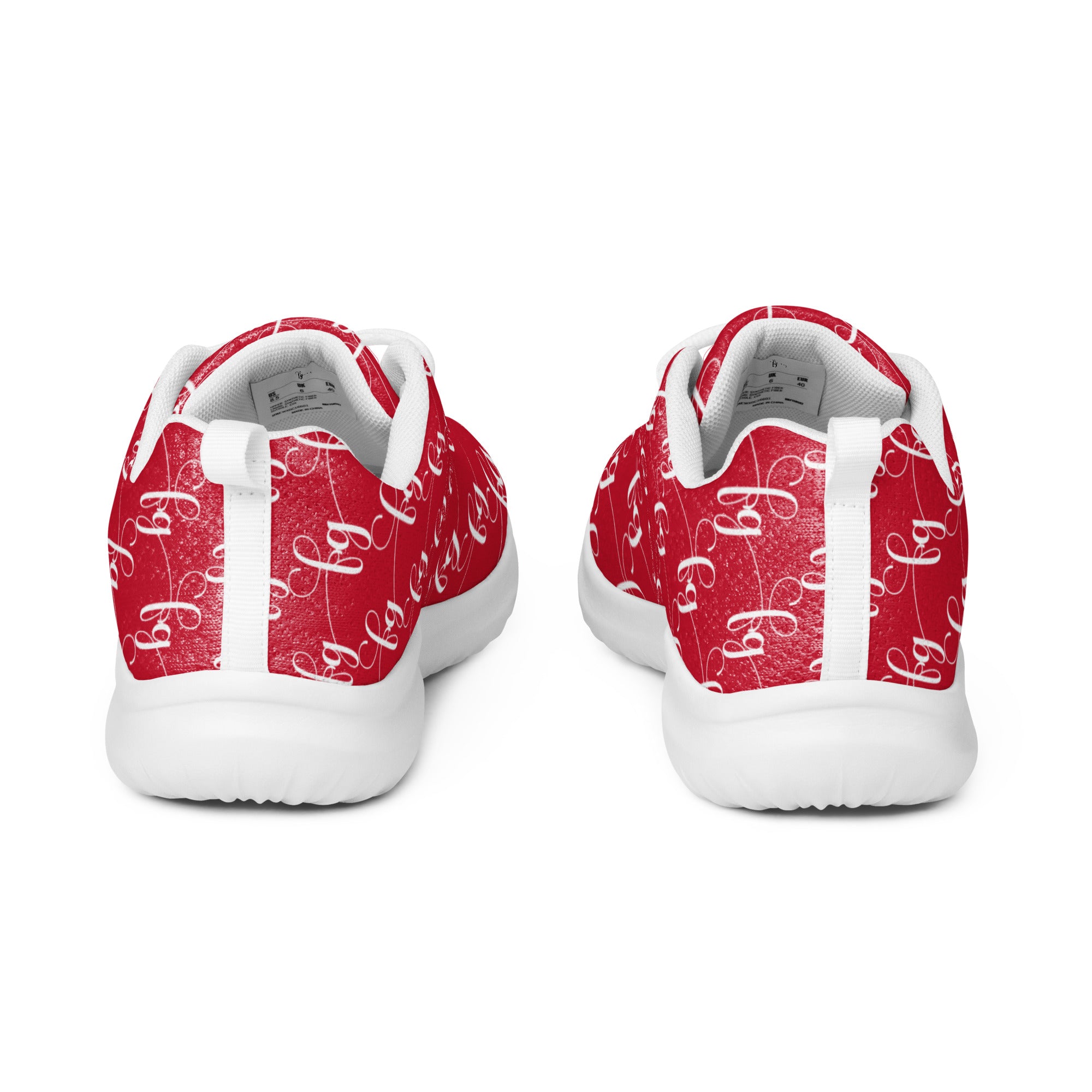 Red / White FG athletic shoes - FleekGoddess