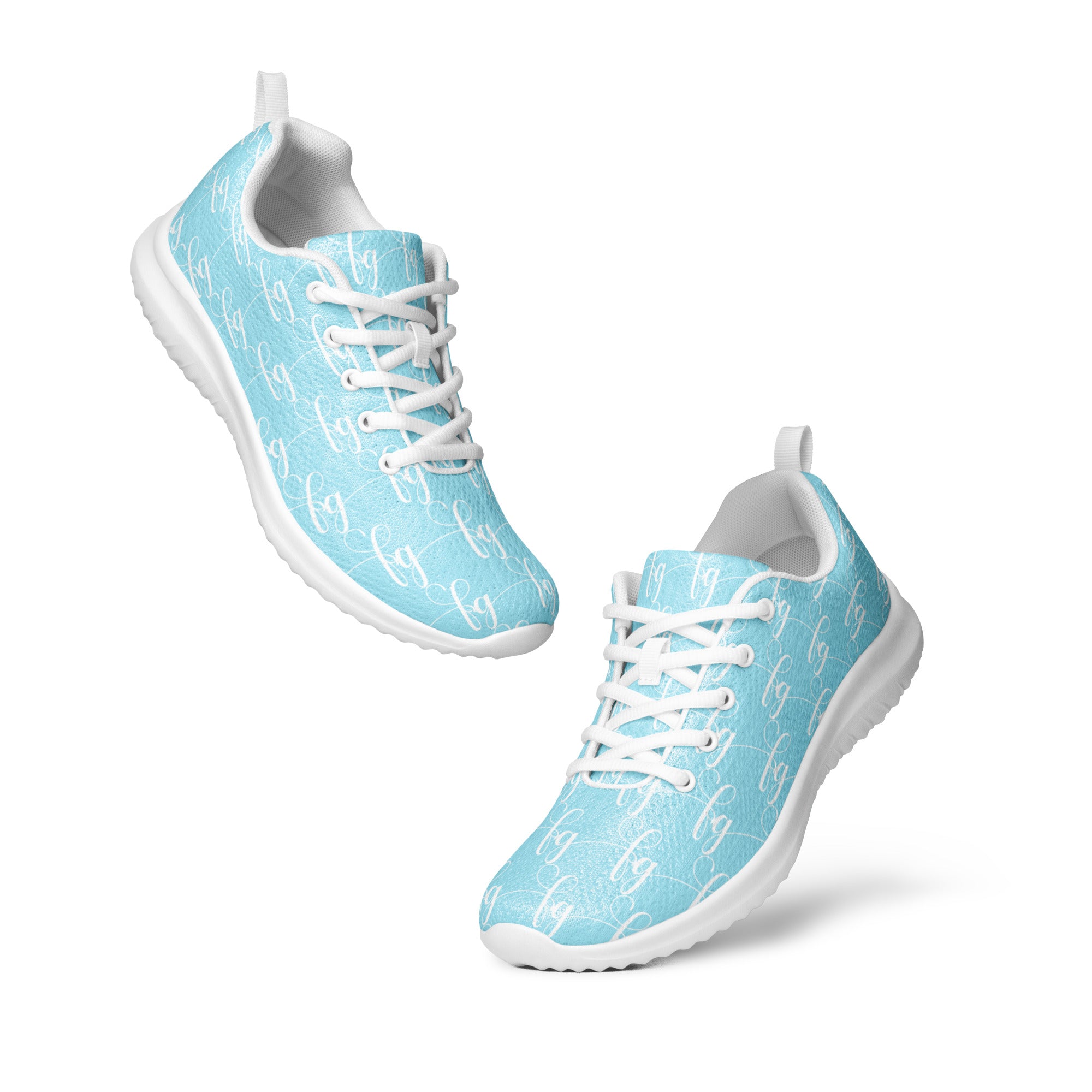 Blizzard Blue / White FG athletic shoes - FleekGoddess