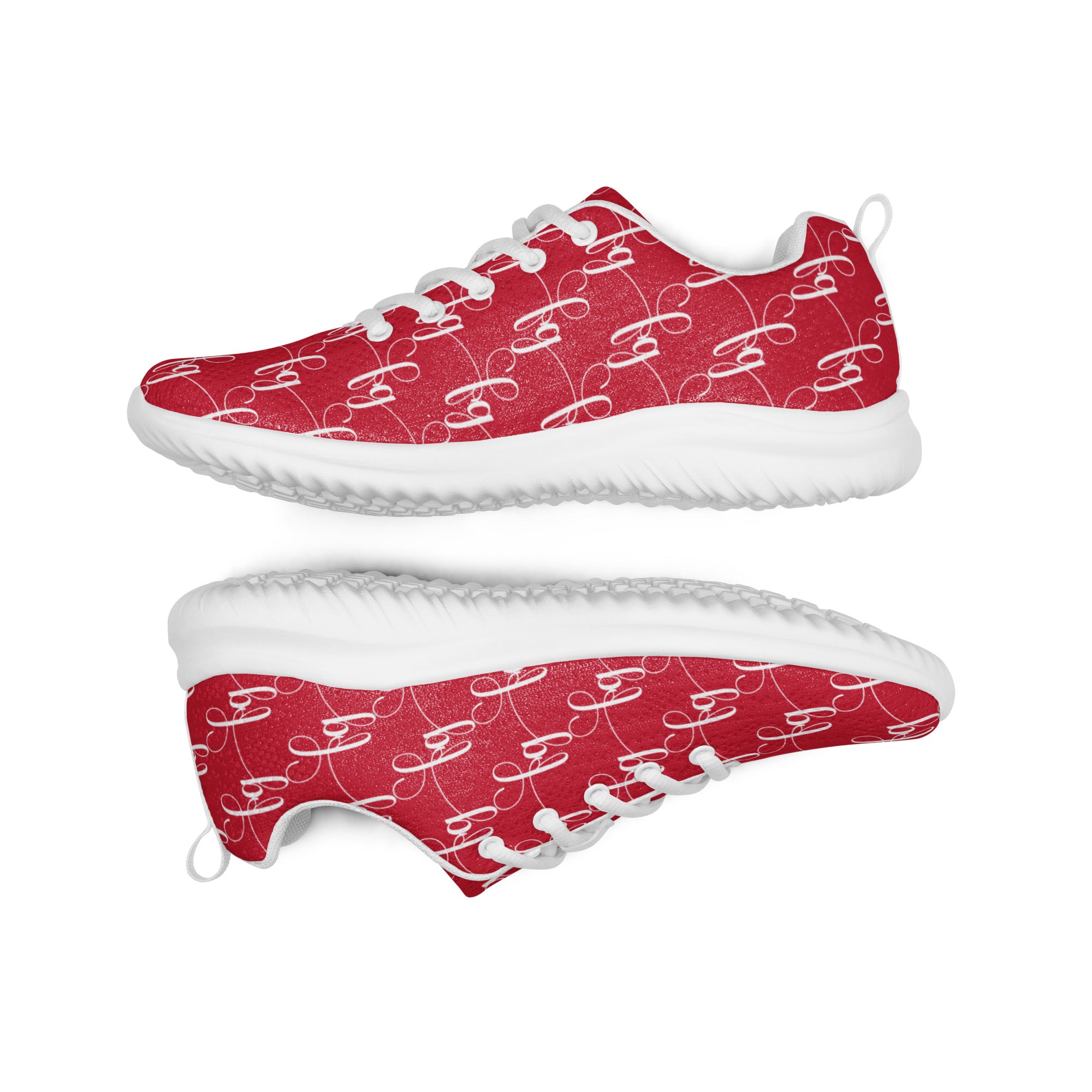 Red / White FG athletic shoes - FleekGoddess