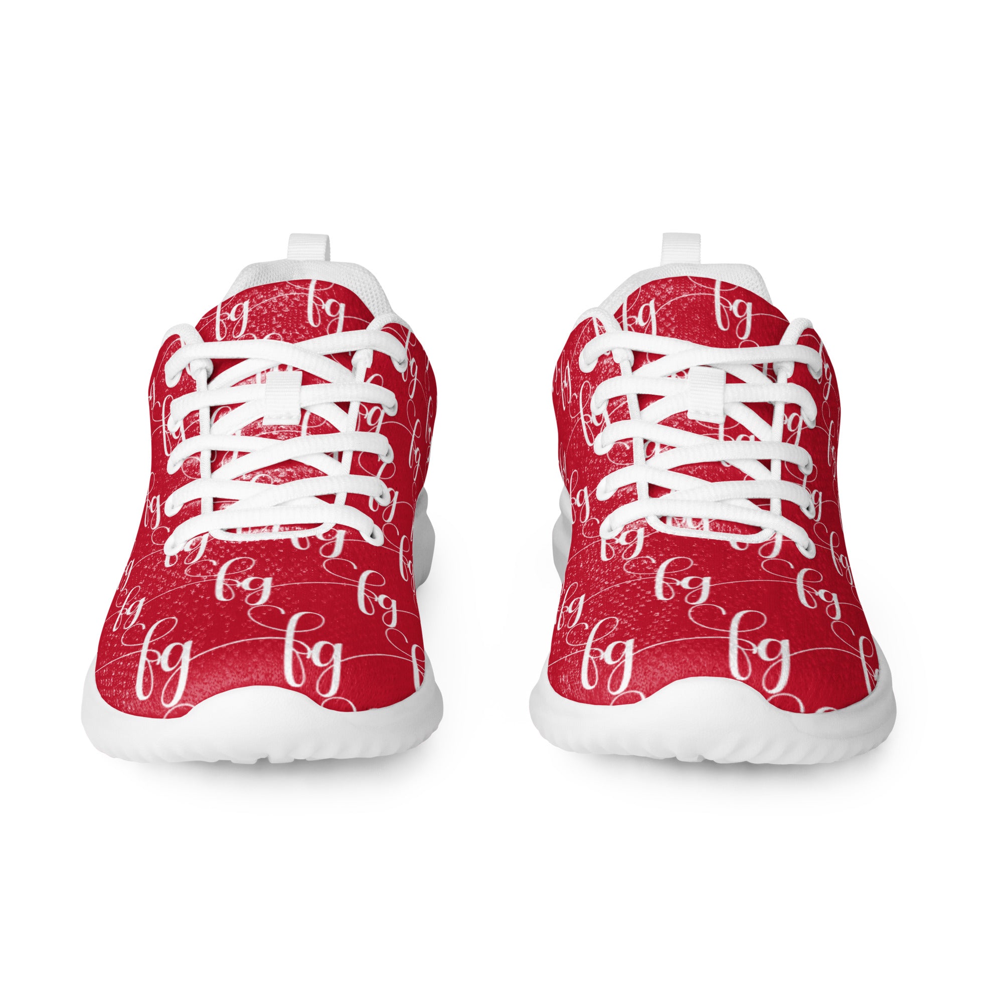 Red / White FG athletic shoes - FleekGoddess