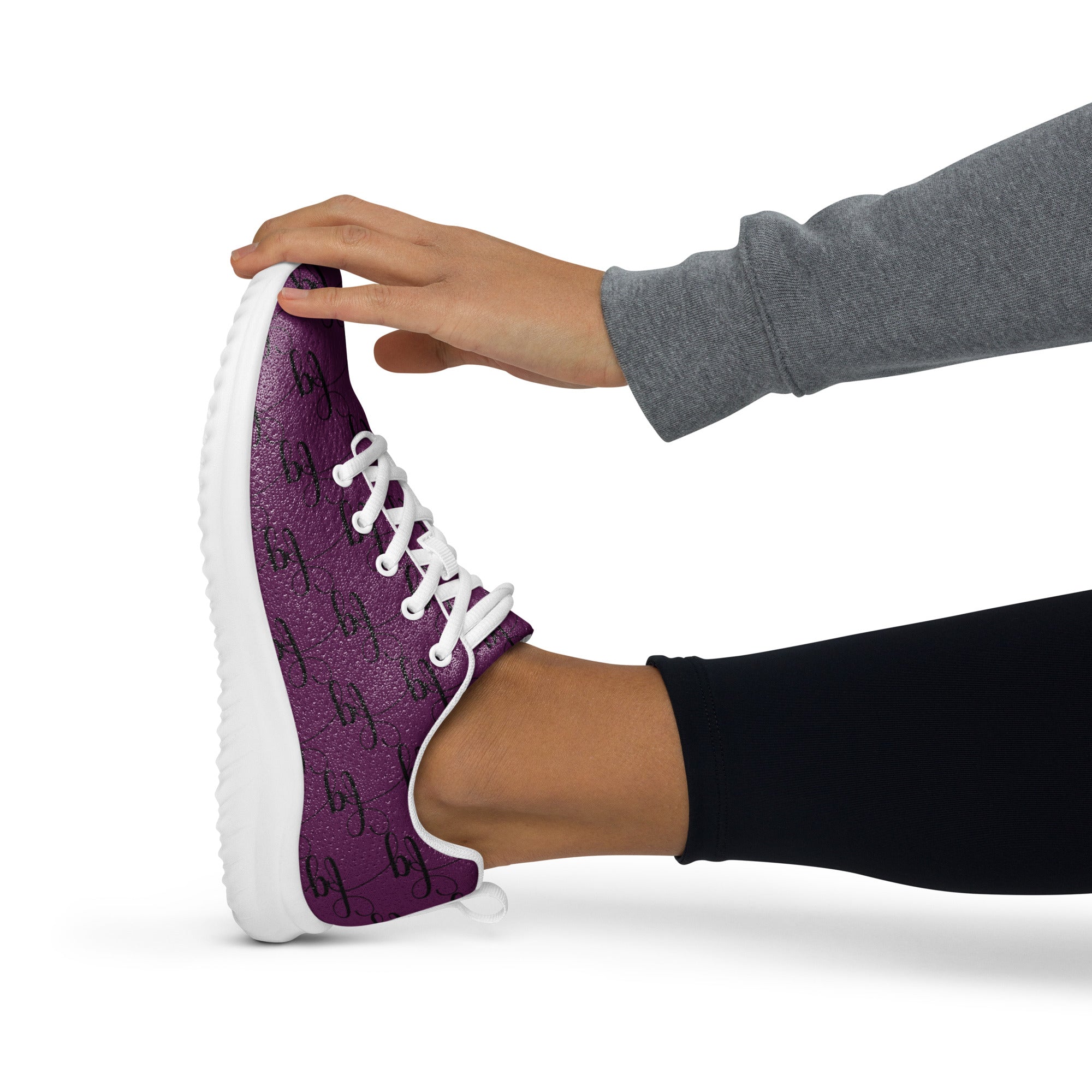 Tyrian Purple / Black athletic shoes - FleekGoddess