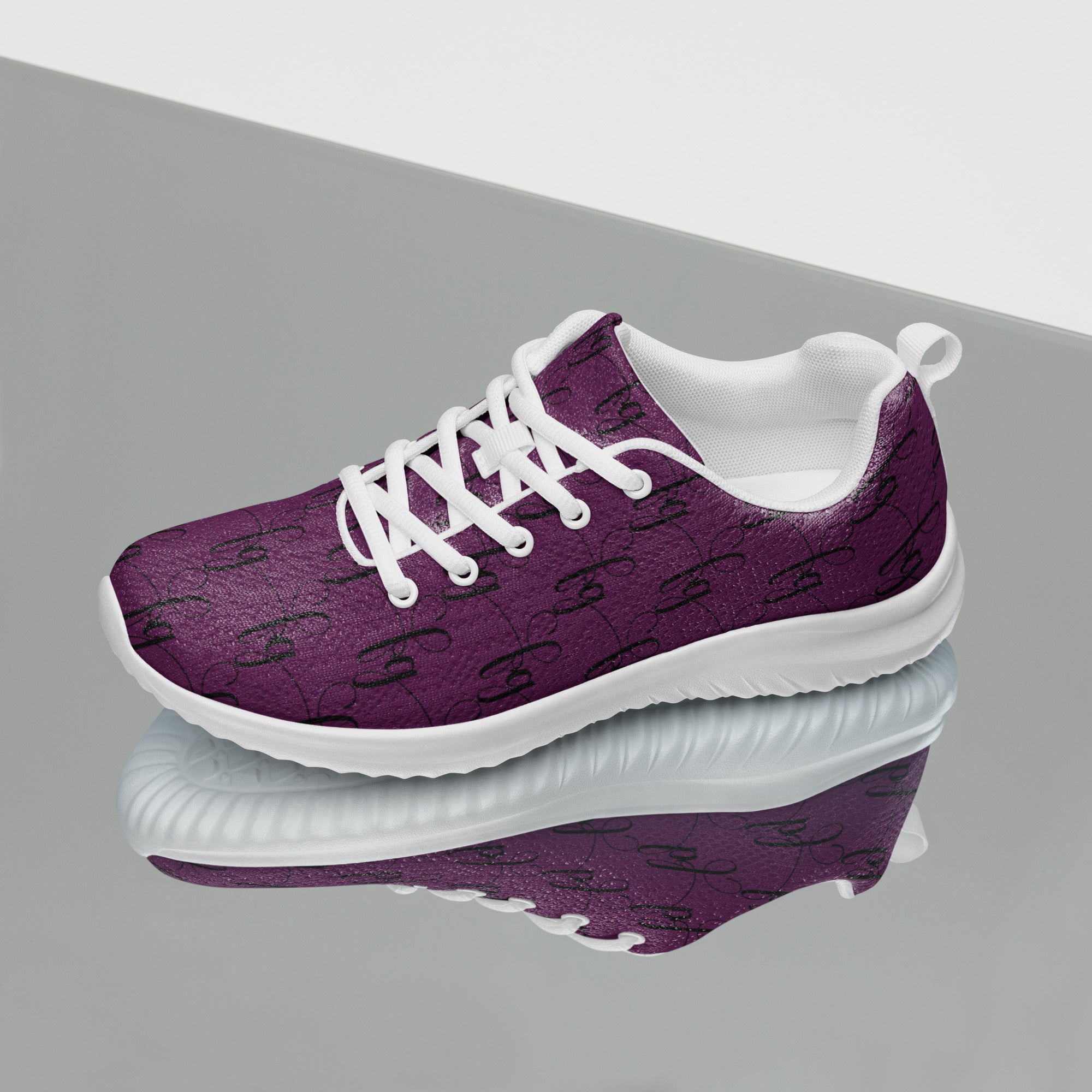 Tyrian Purple / Black athletic shoes - FleekGoddess