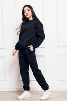 FleeceFlex Drop Shoulder Long Sleeve Hoodie and Pants Set - FleekGoddess