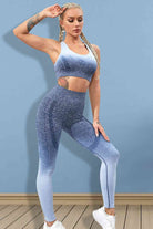 YogaFlex Gradient Sports Tank and Leggings Set - FleekGoddess