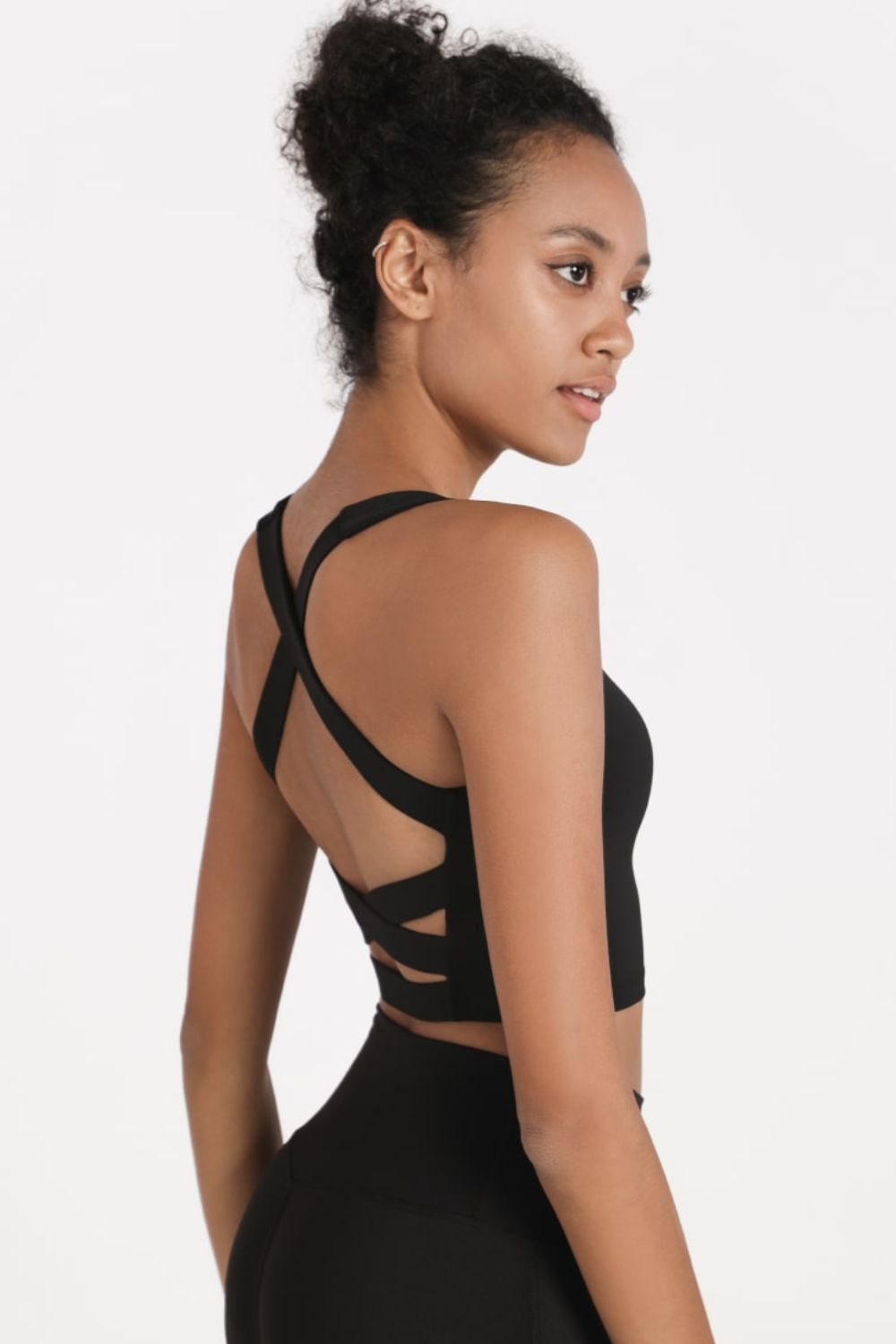 TrainTech Crisscross Open Back Cropped Sports Cami - FleekGoddess