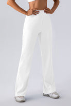 High Waist Straight Active Pants - FleekGoddess