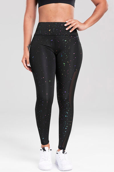 TrainTech Printed High Waist Active Pants - FleekGoddess