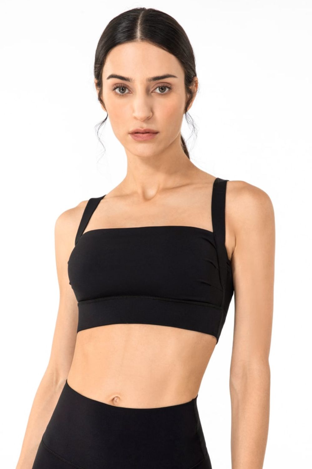 TrainTech Pleated Open Back Sports Bra - FleekGoddess