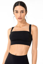 TrainTech Pleated Open Back Sports Bra - FleekGoddess