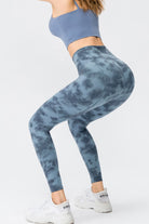 TrainTech Tie-Dye Wide Waistband Leggings - FleekGoddess