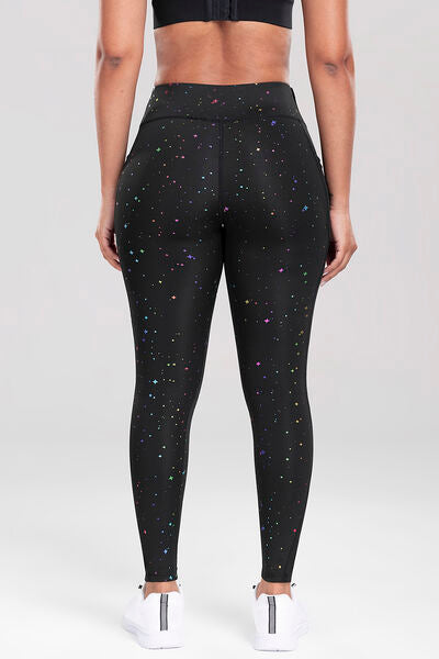 TrainTech Printed High Waist Active Pants - FleekGoddess