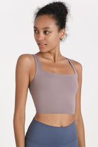 TrainTech Crisscross Open Back Cropped Sports Cami - FleekGoddess