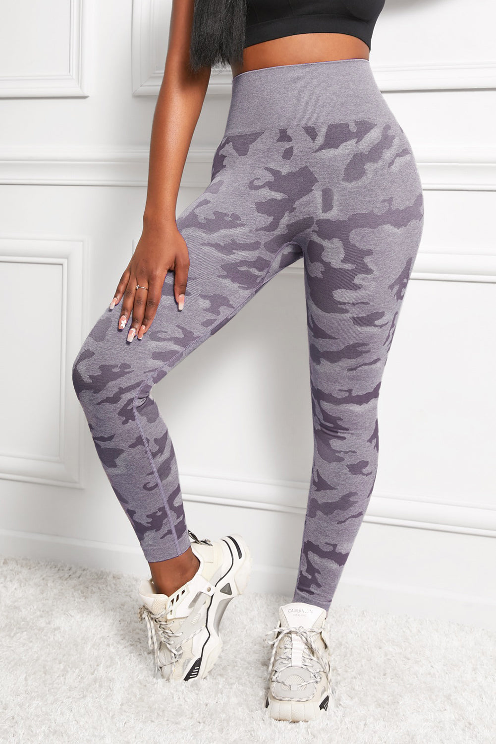 YogaFlex Camo Print Seamless High Waist Yoga Leggings - FleekGoddess