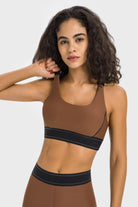 TrainTech Contrast Sports Bra - FleekGoddess